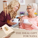 Leebbsin Gifts for Nana, Nanas Wind Chime, Mother's Day Best Gift for Nana from Grandkids, Gifts Ideas for Birthday, Mothers Day, Thanksgiving, Christmas-Large 36''