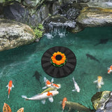 Solar Powered Lotus Floating Fountain 16cm with Water Lily for Garden Pond Bird Bath Outdoor Solar Fountain Pool Décor