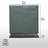 Garden Stepping Stones with Stakes – Set of 4, PP Walkway Pads, 15.5" x 15.5", Weather-Resistant, Easy Installation (4 Pcs, Gray)