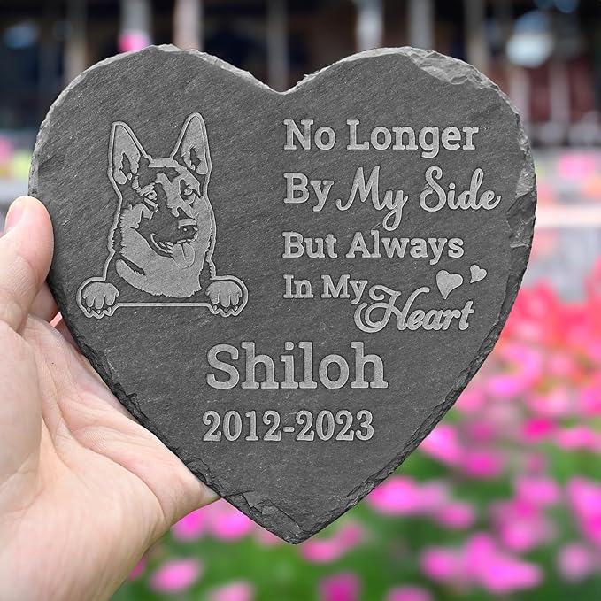 German Shepherd Memorial Stone, In Memory of German Shepherd, Loss Sympathy Gifts