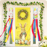 NOVWANG 40 Inch Bunny Easter Windsock - 2 Pcs Spring Windsocks for Yard, Garden, Patio, Balcony - Outdoor Hanging Decorations
