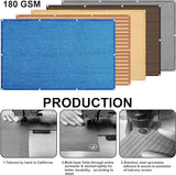 Eden's Decor Balcony Privacy Screen Beige 4'x 7' Cover Mesh Windscreen Weather-Resistant UV Protection for Backyard Deck, Patio, Balcony, Pool, Porch, Fence, Railing, Gardening