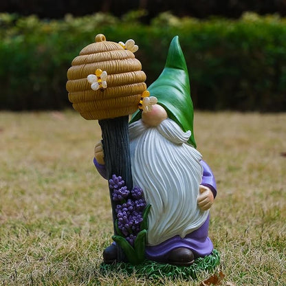 Zayton Garden Outdoor Gnome Statues Yard Resin Decoration Gift Handmade Housewarming Gift for Patio Yard Lawn Waterproof Cracking