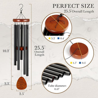 SteadStyle Memorial Gifts for Loss of Mom, Memorial Wind Chimes, in Memory of Mother, Bereavement Gifts, Sympathy Gift for Loss of Mom, Home Decor Outdoor Garden Patio