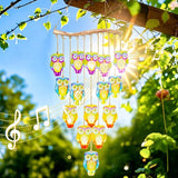 32.8" Color Glass Sea Wind Chimes for Outdoor, Handcrafted Hanging Wind Chimes for Outside, Small Unique Suncatcher Shell Windchimes for Women Gifts Garden Patio Yard Beach Party Wedding Decor
