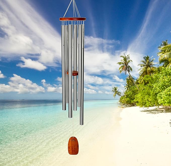 Woodstock Wind Chimes for Outside Amazing Grace, 53" Outdoor Windchime Garden Patio Decor, Front Porch Spring Decor, Memorial Sympathy Wind Chimes Gift, Heavenly Chime (AGXLS)