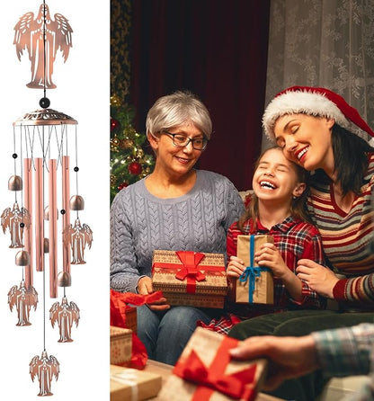 for Women,Angel Wind Chimes Outdoor Angel Lover Birthday Gifts for Men/Mom/Grandma Metal WindChimes Outside/Indoors, Lawn, Patio, Garden Decor, Yard Decorations