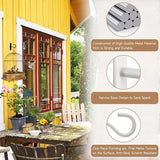 6Pack 2.5Inch Ceiling Hooks for Hanging Plant, Hanger for Indoor and Outdoor Plant Pots Holder, Wall Hook for Planters, Flower Basket, Wind Chimes, Lanterns, Lights, Bird Feeders, Home Decor-White