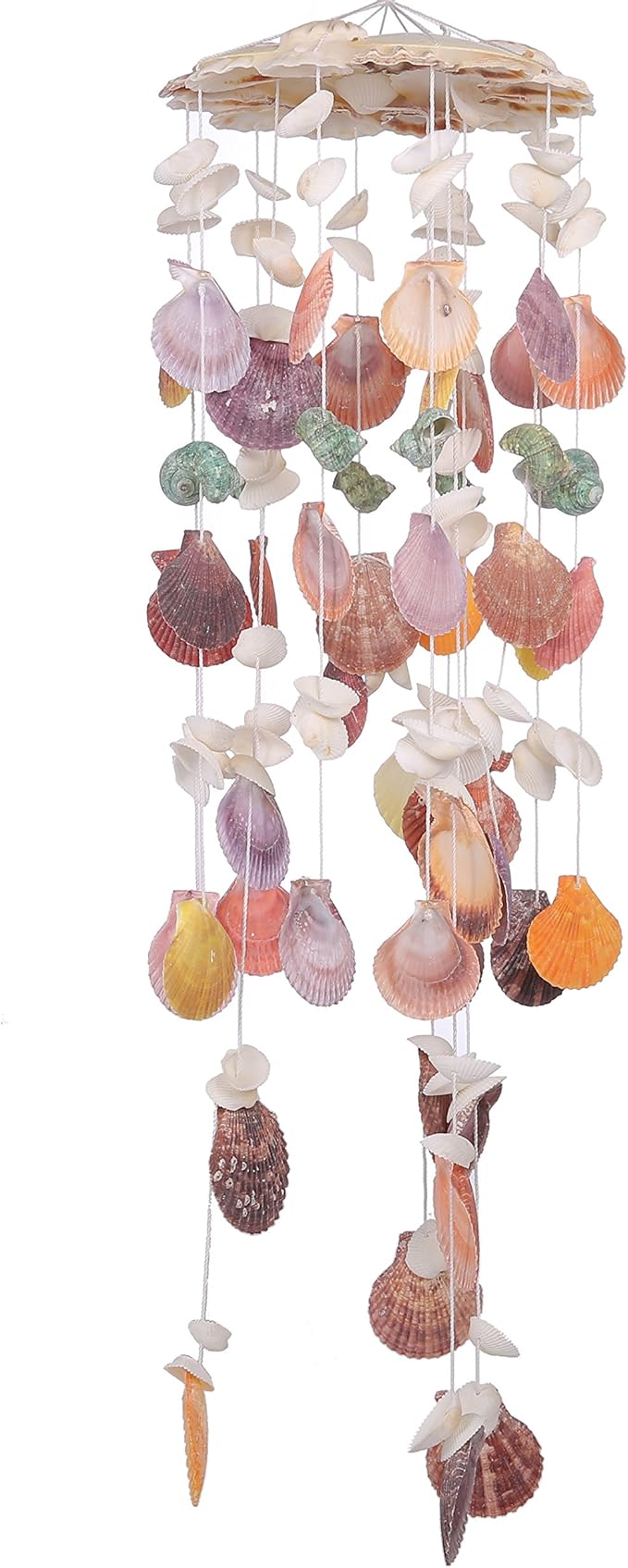 Nature's Melody Wind Chimes for Indoor, Seashell Tuned Unique Design, 25”