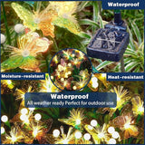 TONULAX Solar Firefly&Butterfly Garden Lights - Outdoor Light for Yard Decoration, Larger Solar Panel, Waterproof LED Garden Lights for Pathway&Holiday Decor (4pack)
