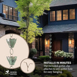 Good Directions 463V1-8 Tulip Rain Chain 8-1/2 Feet Long, 13 Extra Large Cups, 100% Blue Verde Pure Copper