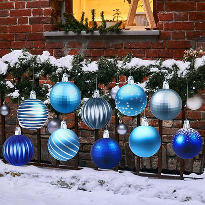 Sumind 10 Pieces Large Christmas Decorations Outdoor Christmas Hanging Ornaments Yard Lawn Signs Round Double Sided Porch Ornaments for Xmas Party Decor(Cool Style)