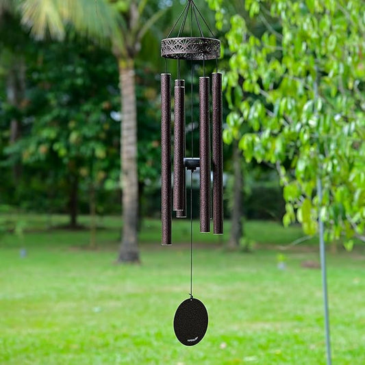 Vanquer Wind Chimes for Outside Deep Tone - 38'' Wind Chimes Outdoor Clearance, Deep Tone, Soothing, Windchimes Outdoors, Memorial, Sympathy, Garden Patio Yard, Home Décor (38" Bronze)