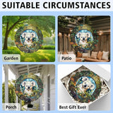 Koala Wind Spinner, Koala Stained Glass Wind Spinner, Wind Sculpture Koala Wind Spinners for Garden Patio Yard Decor