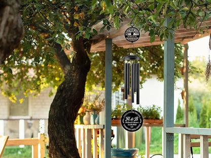 Personalized 37" Wind Chime Wedding Gifts for Couples 2025, Custom Anniversary Wedding Gift, Personalized
