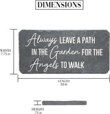 Pavilion Gift Company 25304 Path-16" x 7.75" Garden Stone, Gray, White