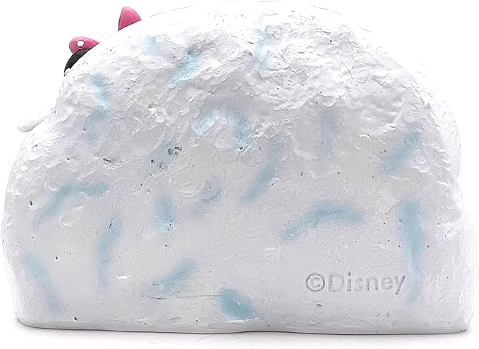 Disney Mickey and Minnie Mouse Let it Snow Christmas Outdoor Garden Rock, 5 inches Tall, Officially Licensed Disney Product