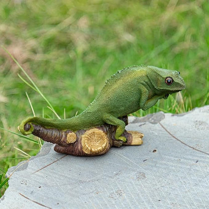 Garden Lizard Statue - Large Garden Statues & Figurines, Big Foot Yard Decor, Outdoor Statue for Patio, Lawn, Yard