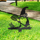 Gnome Yard Art,Gnome Garden Stake,Gnome Sign,Metal Yard Art,Garden Metal Art,Fairy Decor,Gnome Statue,Gnome Metal Yard Stake,Flower Bed Gnomes,Garden sign,Porch Decor,Holiday Gifts.