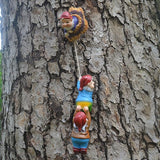 coolboy Climbing Rope Gnomes Garden Statue,Gnom Statue Resin Garden Gnome Tree Hugger Outdoor Decor Accessories,Miniature Figurines Micro Garden Gnome Landscape Figurine for Lawn Balcony Patio