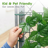 Bybeton 40" x 80" Artificial Ivy Privacy Fence Screen, UV Protected Faux Ivy Vine Leaf Roll, Greenery Wall Panels for Outdoor Patio, Balcony, Garden and Backyard Privacy Decor