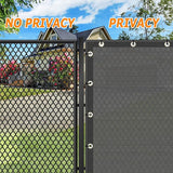 KANAGAWA 5ft x 50ft Privacy Screen Fence, 90% Blockage Heavy Duty 175 GSM Fencing Mesh Net Cover for Outdoor Wall Garden Yard Backyard 40 Cable Zip Ties Included Grey