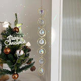 7 Chakra Crystal Suncatcher, Healing Chakra Window Ornament, 30mm Crystal Ball Sun Catcher, Hanging Rainbow Maker, Meditation, Fengshui, Yoga (AB Colors)