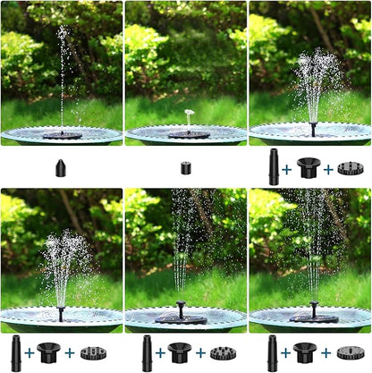 3.5W Solar Fountain for Bird Bath, Solar Water Fountain with Multiple Nozzles, 2026 New Solar Water Pump for Garden, Pond, Pool, Fish Tank and Outdoor