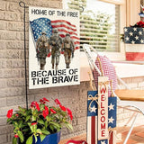 AVOIN colorlife Memorial Day Patriotic Garden Flag 12x18 Inch Double Sided Outside, USA Military Soldiers Veteran 4th of July Yard Outdoor Decoration