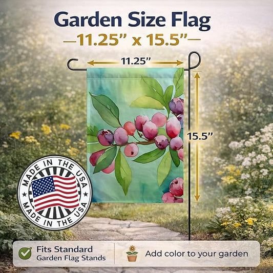 Caroline's Treasures Connecticut Mountain Laurels in Watercolor Garden Flag Mailbox Flag Decorative Yard Flag Banner Outside Patio Artwork Yard Flower Beds, Garden Size, Multicolor