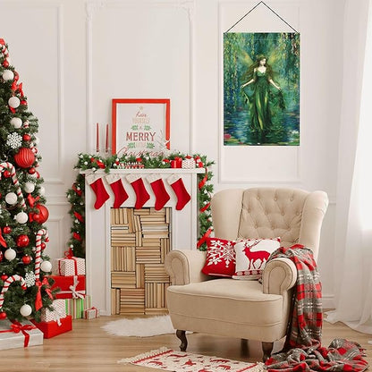 Fairy Elf Garden Flag Seasonal Double Sided 12 x 18 Inch Small Yard Flag for Indoor Outdoor Decor Holiday All Seasons