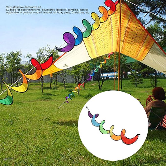 Hanging Wind Spinners, Spiral Wind Spinner Colorful Windsock Outdoor Garden Decor Hanging Decoration for Yard Garden Outdoor
