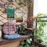 MorningRo 2 Pcs Funny Metal Tin Garden Sign 12'' x 8'' Gifts for Plant Lovers Women Grandma Mom Garden Decor Metal Tin Sign for Farmhouse Greenhouse Patio Yard Wall Decor Indoor Outdoor(Home, Bee)