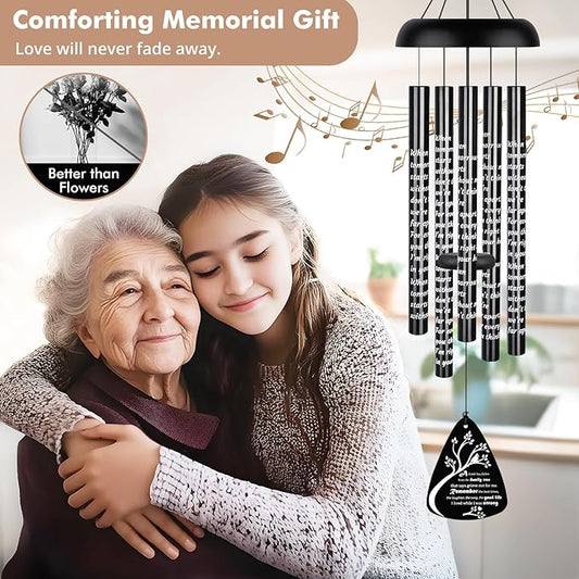 Sympathy Gift Wind Chimes for Outside - 32'' Memorial Wind Chimes for Loss of Loved One Prime, Bereavement Gift in Memory of Loved One, Memorial Gifts for Loss of Mother Father Condolence Rememberance