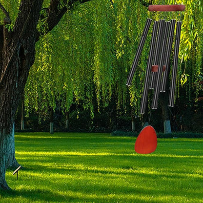 SZMDXL 36" Memorial Wind Chimes for Outdoor Decor,Aluminum & Wooden Large Windchimes with Soothing Relaxing Sounds Deep Melodic Tones Sympathy for Friends Family Neighbors Garden Patio Home Decor Gift