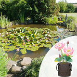 8 Pcs Pond Planting Bags, Mesh Aquatic Pond Lily Planter with Handles Reusable Water Gardens Plant Pots for Aquatic Plants, Marsh Plant Garden Terrestrial Plant (8)