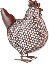 Accent Plus Chicken Wire Chicken Sculpture