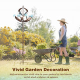 Wind Spinners Outdoor Metal - 86" Height Extra Large Kinetic Wind Spinner Sculpture for Yard and Garden, Ideal Gifts for Birthday, Anniversary and Housewarming