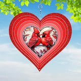 Cardinal Yard and Garden Wind Spinner, Unique 3D Hanging Cardinal Wind Spinner