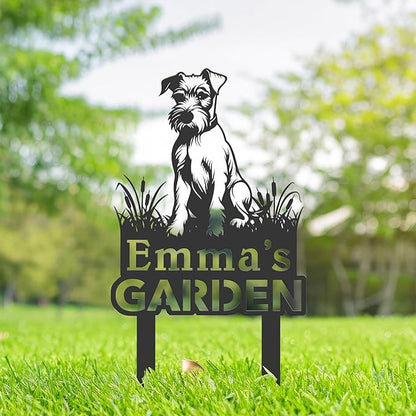 Custom Irish Terrier Dog Metal Garden Sign,Custom Yard Sign With Stake,Outdoor Garden Décor,Pet Cat Lawn Garden Decorated Statue,Cat Sympathy Yard Metal Sign,Cat Lover Gifts Kailyard Plaque.