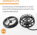 K&H Pet Products Pond Heater for Outdoor Ponds with Fish, Deluxe Thermo-Pond Perfect Climate Deicer, Winter Oxygen Exchange for Live Fish, Thermostatically Controlled, Safety Listed - 9in 1500W
