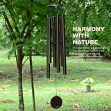 Vanquer Wind Chimes for Outside Deep Tone - 48'' Wind Chimes Outdoor Clearance, Deep Tone, Memorial WindChimes, Outdoor Décor, Wind Spinner, Sympathy Gift, Patio, Home Décor (Bronze)