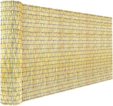 KOIUEYW Bamboo Privacy Fence, Decorative Bamboo Fence Rolls 6 Feet High, Natural Reed Screens Outdoor for Patio Garden Backyard Balcony, 6 x 10 FT