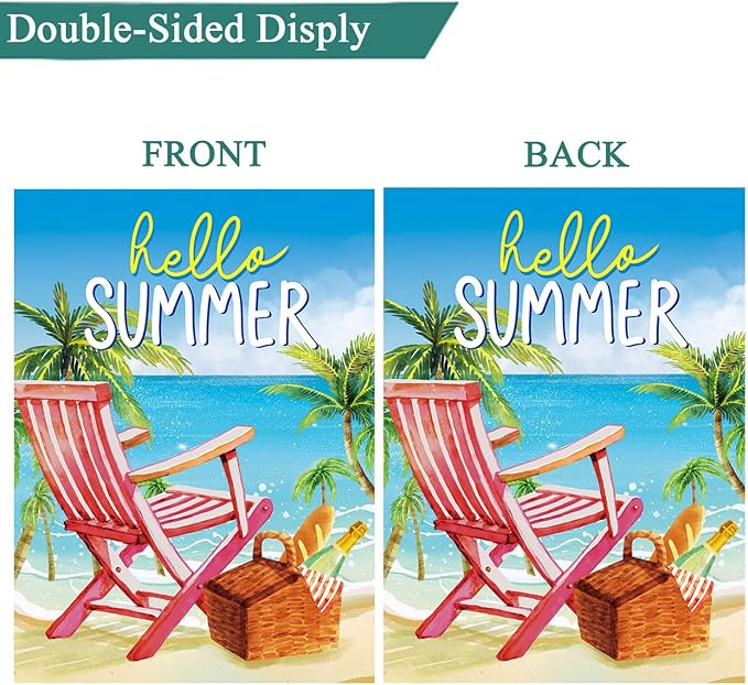 Seasonal Garden Flags Set of 12-Double Sided 12 x 18 Inch Outside Yard Flags, Small Flags for Outside, Holiday Garden Flags for All Seasons, Spring Easter Summer 4th of July Outdoor Flags