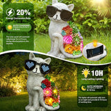 kyoryuger Mothers Day Solar Garden Decor Cat Statues for Women Mom Grandma Sister, for Mom,Solar Outdoor Decor for Patio Backyard Yard Lawn Decoration-Unique Birthday Present,Yard Art Ornament