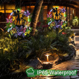 Solar Fairy Garden Decor, Silhouette Fairy with Butterflies Garden Stake,Waterproof for Outside,Walkway,Yard,Lawn,Patio