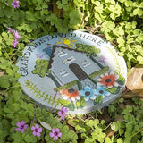 Grandma Garden Stepping Stone Yard Walkway Step Stone Grandma Gifts from Grandchildren Home Outdoor Decor Lawn Concrete Stepping Stones with Sayings Outside Decorations