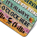 Welcome Patio Bar Signs Backyard Outdoor Porch Wall Decor Garden Metal Sign Decorations For Tiki Camper Accessories 16x12 Inch