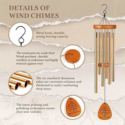 Leebbsin Retirement Gifts for Women Men 2026, Happy Retirement Gift Wind Chimes, Gifts for Retiree, Coworker, Friends, Teacher, Nurse, Doctors, Boss, Best Gift for Retirement, Going Away
