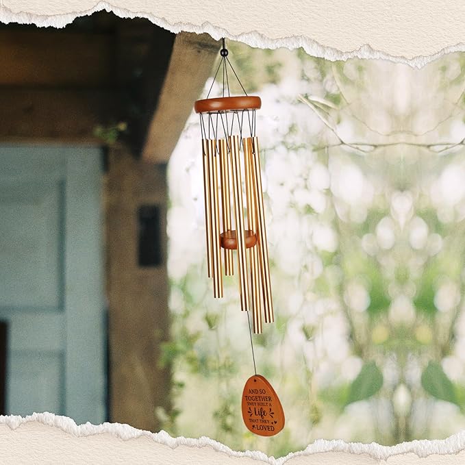 Aurahouse Wedding Gifts Wind Chimes, Engagement Wedding Gifts for Couples 2026 Newlyweds, Bridal Shower Gift for Bride, Anniversary, Registry Gift for Couple